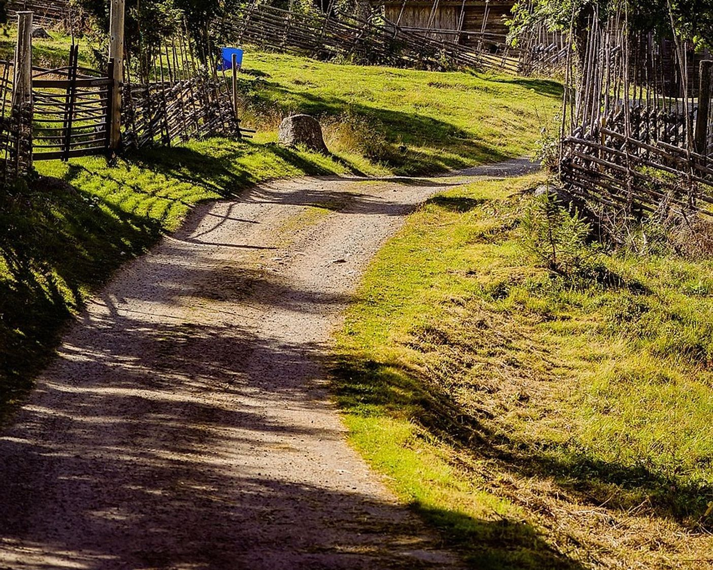 Una fattoria biologica nella campagna